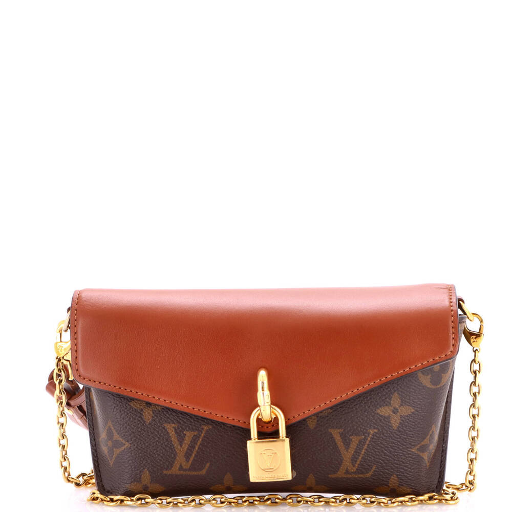 Louis Vuitton Padlock on Strap Handbag Monogram Canvas and Leather